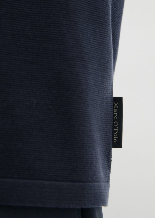 Fine knit shirt DFB Travel Collection — Deep Night Blue