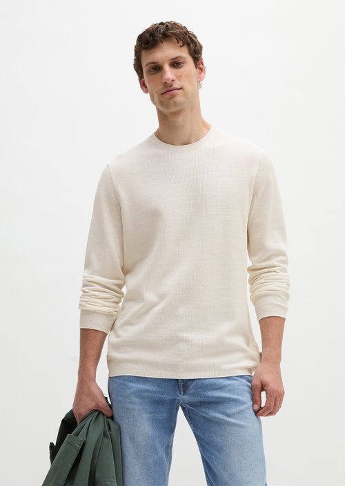Sweater regular — White Cotton