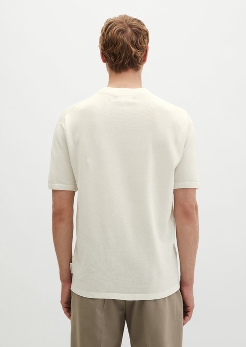 Travel Collection short-sleeved sweater — Silky White