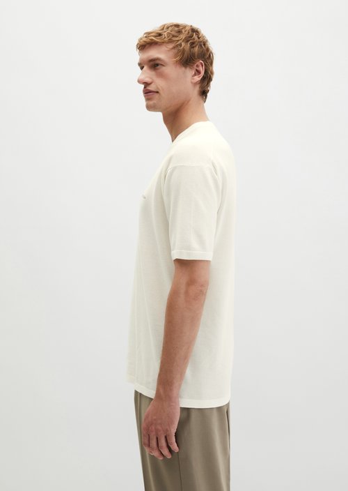 Travel Collection short-sleeved sweater — Silky White