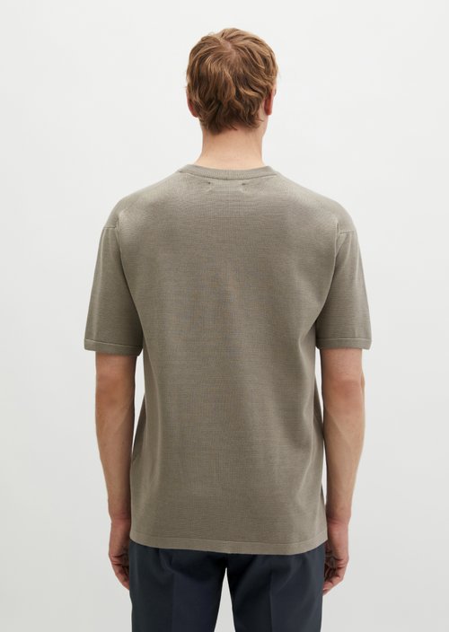 Travel Collection short-sleeved sweater — Frozen Taupe