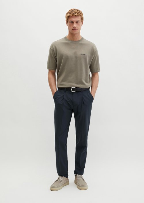 Travel Collection short-sleeved sweater — Frozen Taupe
