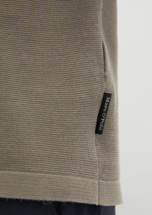 Travel Collection short-sleeved sweater — Frozen Taupe
