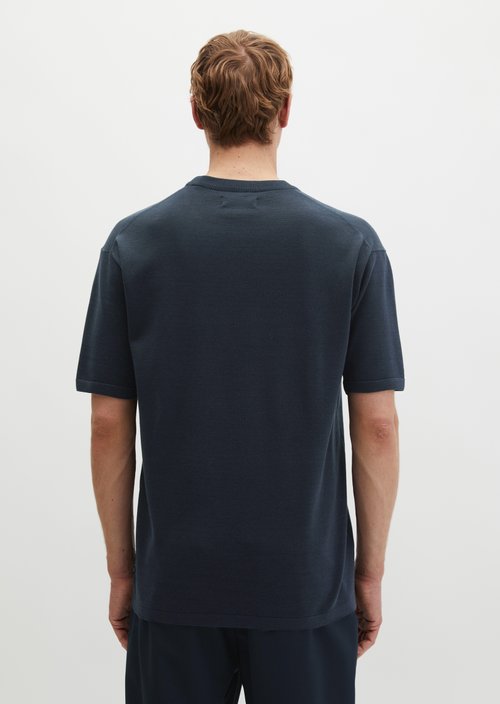 Travel Collection short-sleeved sweater — Deep Night Blue