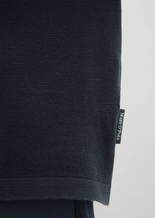 Pull à manches courtes Travel Collection Deep Night Blue en vue détaillée