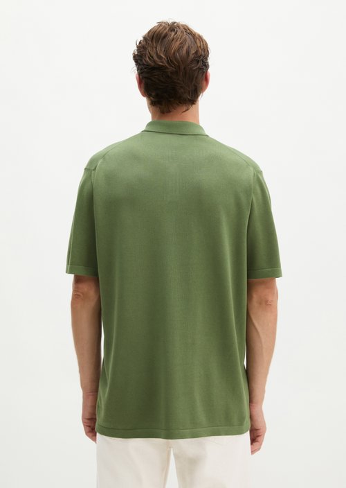 Regular knit polo shirt — Sage Green