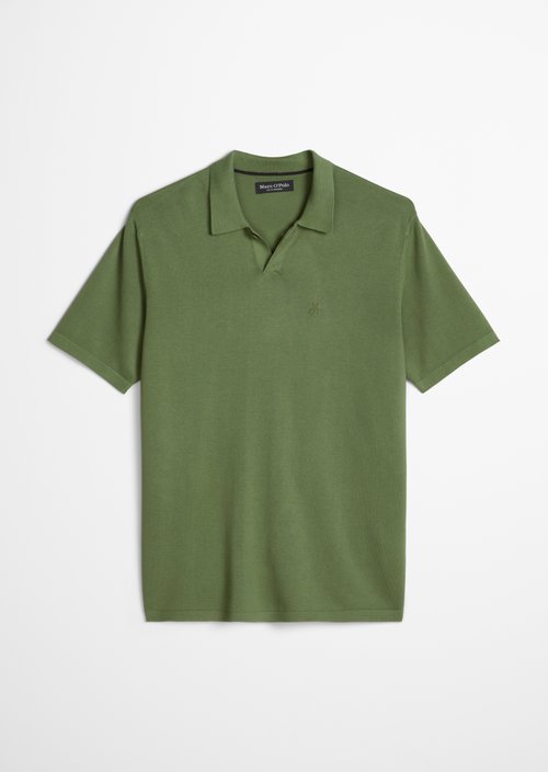 Regular knit polo shirt — Sage Green