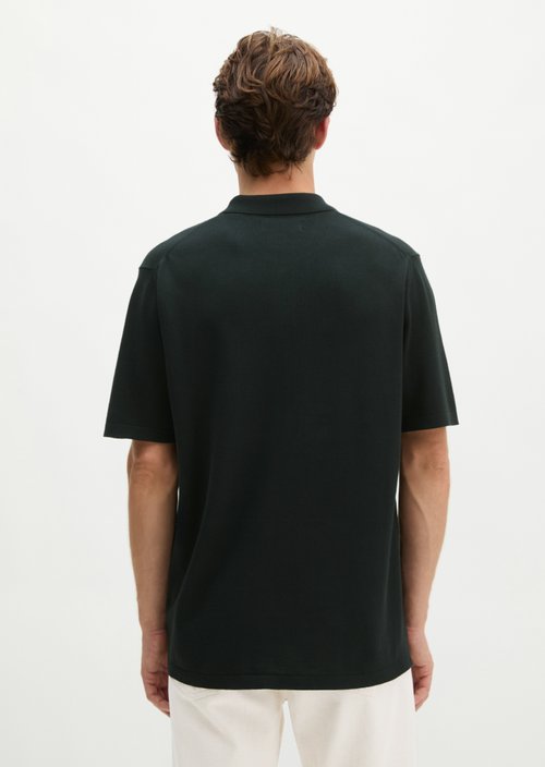 Regular knit polo shirt — Dark Navy