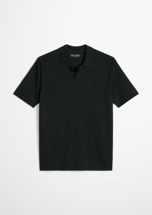 Regular knit polo shirt — Dark Navy