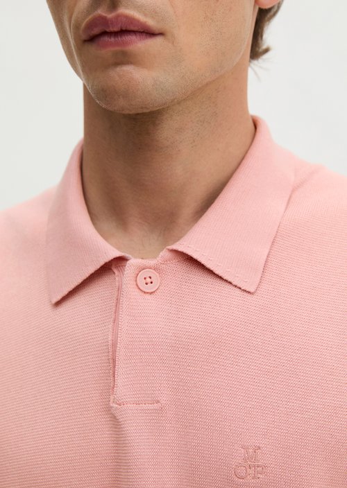 Regular knit polo shirt — Rose Mauve