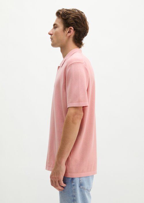 Regular knit polo shirt — Rose Mauve