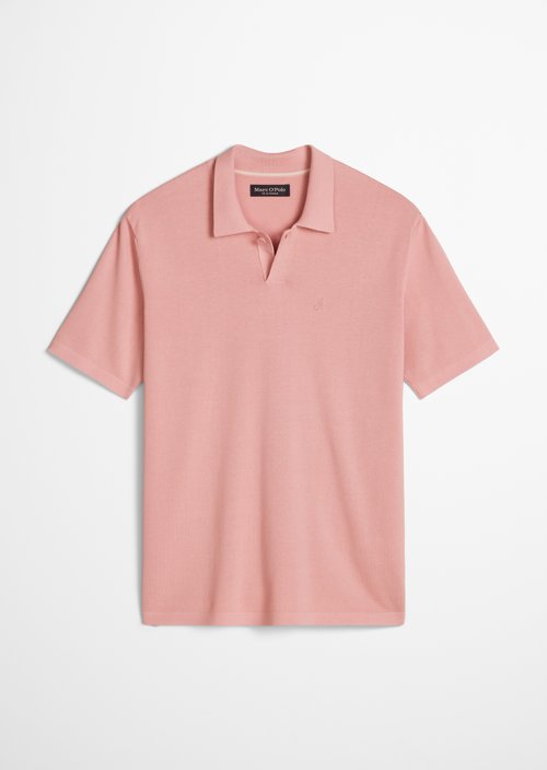 Regular knit polo shirt — Rose Mauve