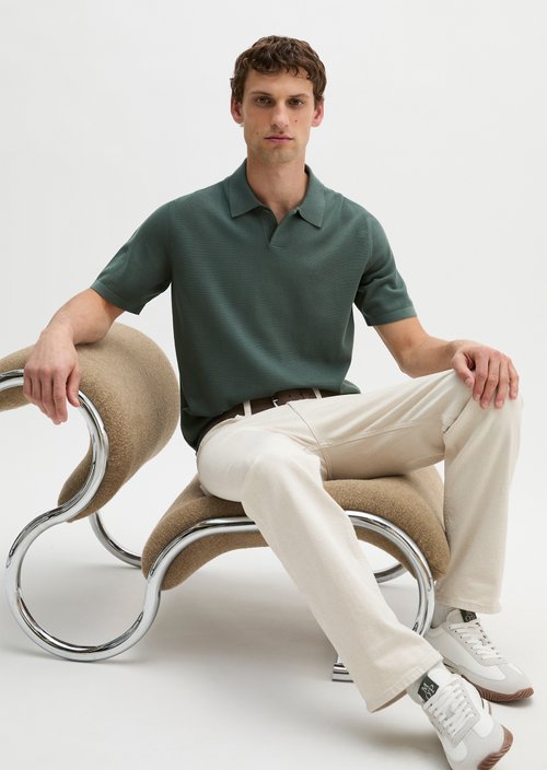 Regular knit polo shirt — Mangrove