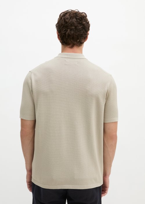 Regular knit polo shirt — Grey Kit