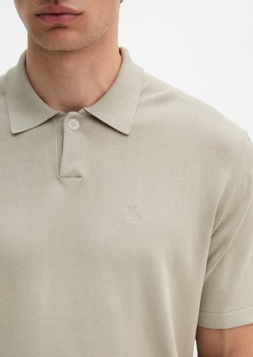 Regular knit polo shirt — Grey Kit