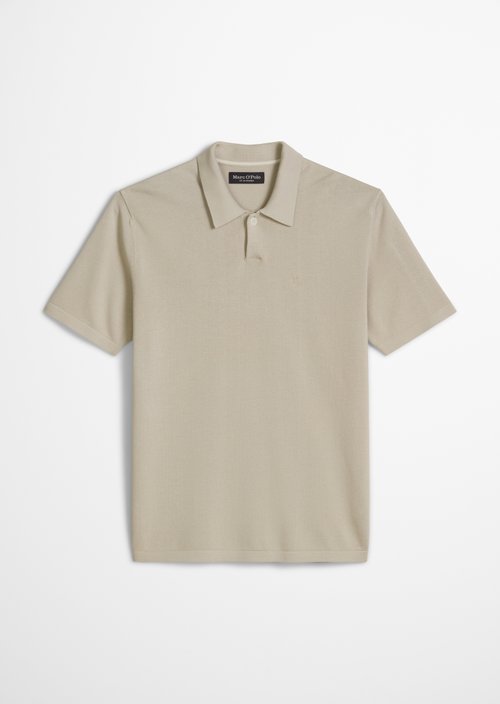 Regular knit polo shirt — Grey Kit
