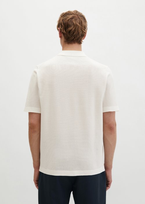 Knitted polo shirt DFB Travel Collection — Silky White