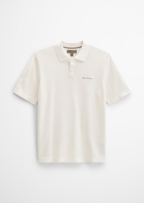 Knitted polo shirt DFB Travel Collection — Silky White