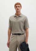 Knitted polo shirt DFB Travel Collection made from pure organic
