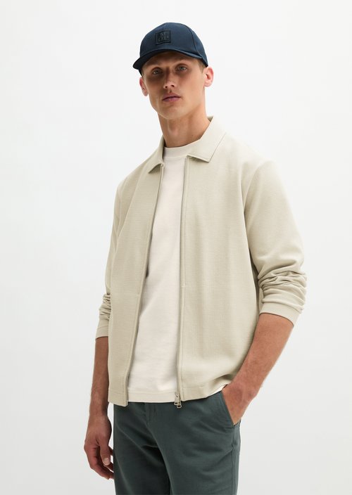 Zipper sweat jacket regular — Grey Kit