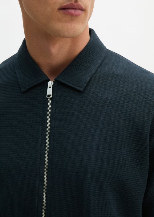 Zipper sweat jacket regular — Dark Navy