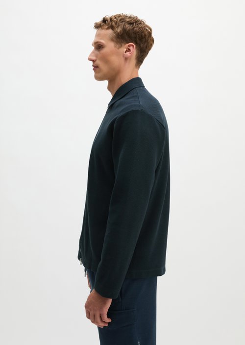 Zipper sweat jacket regular — Dark Navy