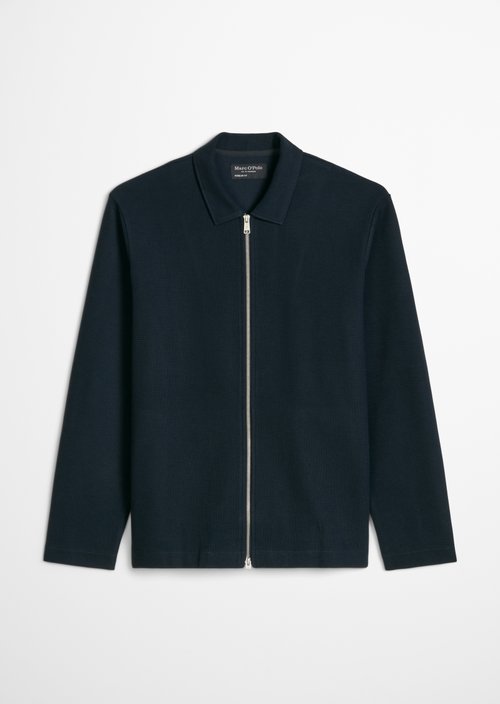 Zipper sweat jacket regular — Dark Navy