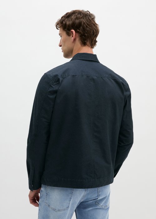 Zipper overshirt — Dark Navy