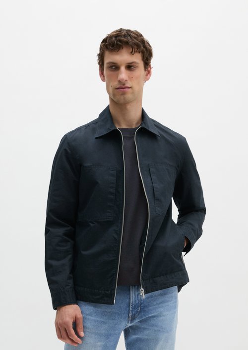 Zipper overshirt — Dark Navy