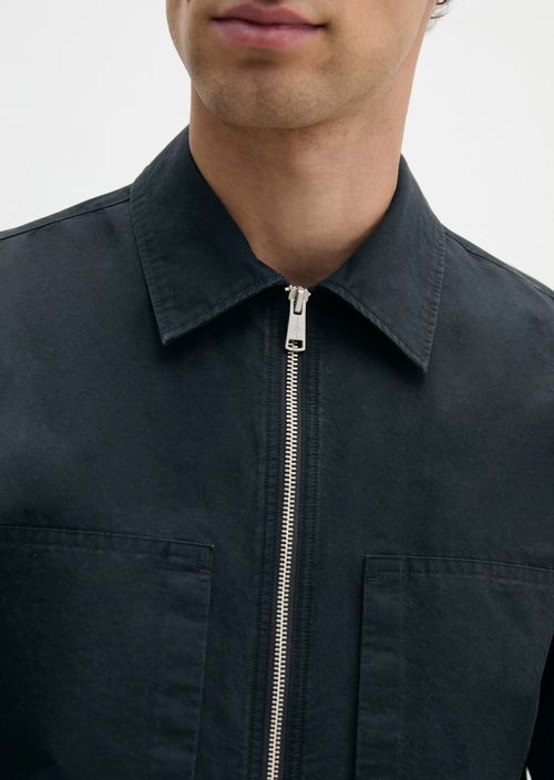 Zipper overshirt — Dark Navy