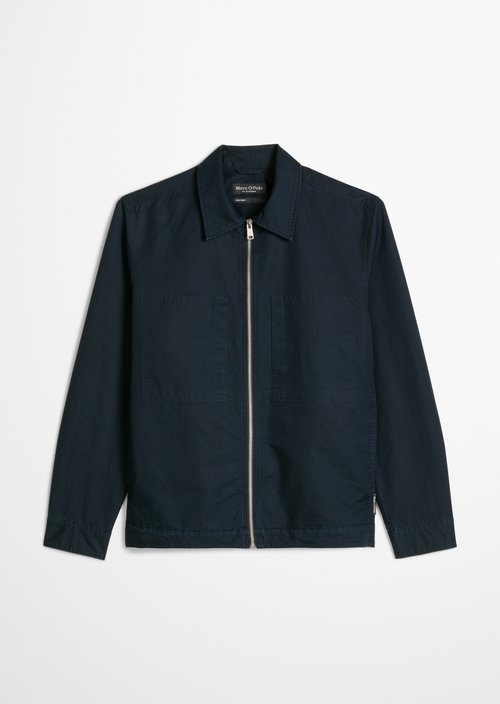 Zipper overshirt — Dark Navy