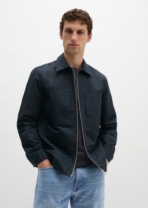 Zipper overshirt — Dark Navy