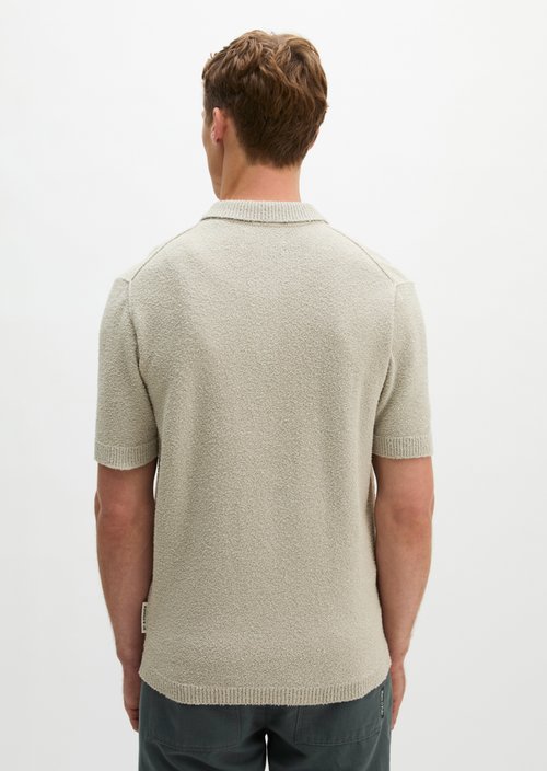 Bouclé polo shirt regular — Grey Kit