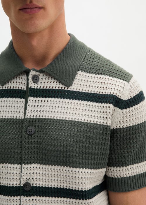 Regular short-sleeved knit shirt — Mangrove