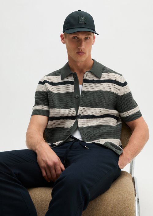 Regular short-sleeved knit shirt — Mangrove
