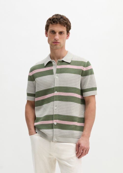 Regular short-sleeved knit shirt — Grey Kit