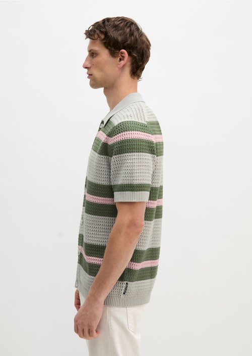 Regular short-sleeved knit shirt — Grey Kit
