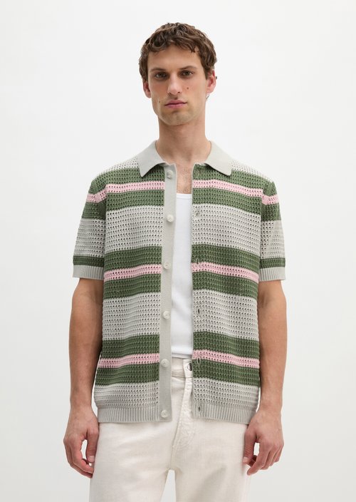 Regular short-sleeved knit shirt — Grey Kit