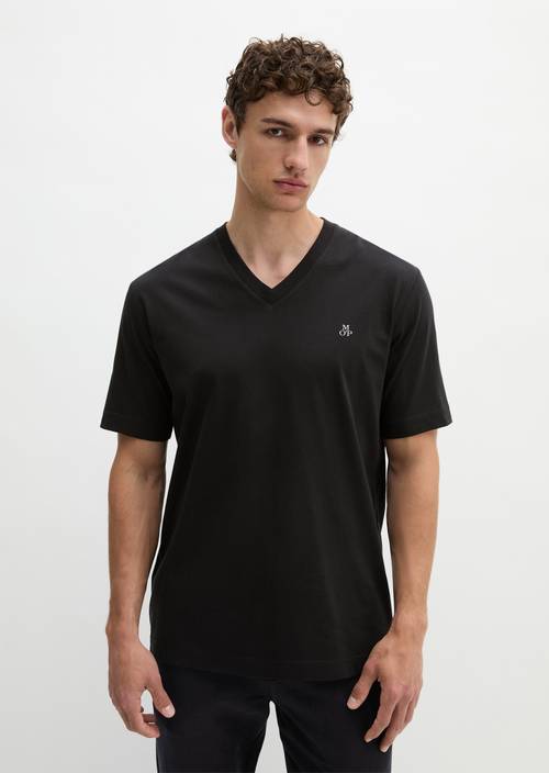 T-Shirt regular Black in Frontalansicht