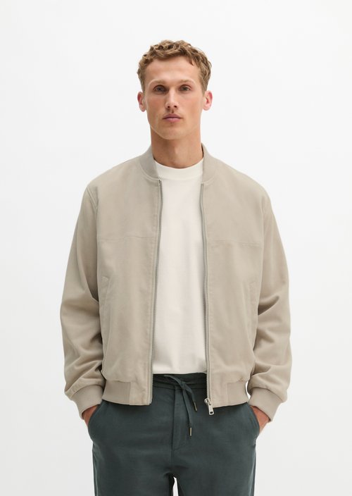 Leather jacket regular — Grey Kit