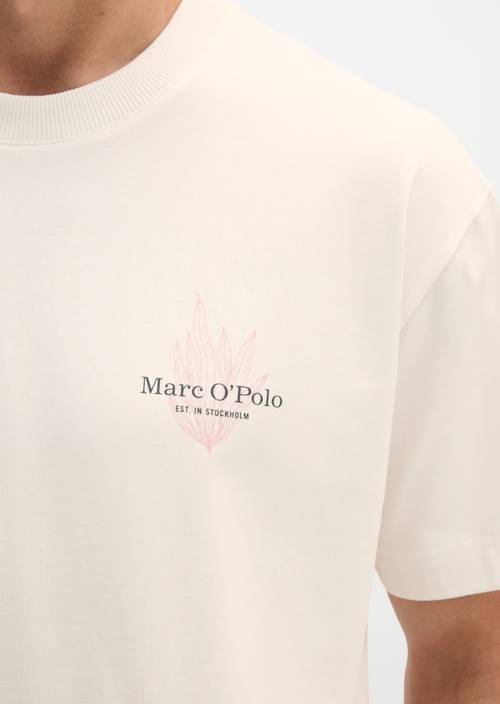 T-Shirt loose Silky White in Detailansicht
