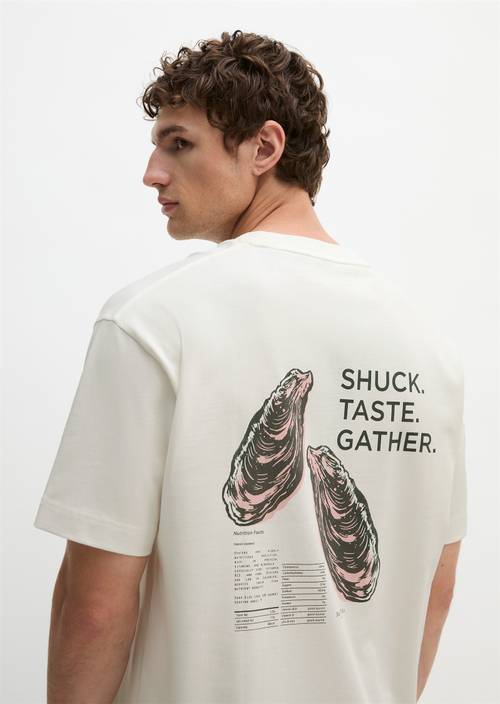 T-shirt loose Silky White en vue de face