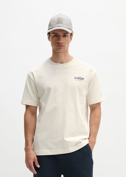 T-shirt loose — Silky White