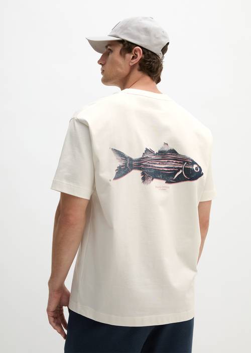 T-shirt loose Silky White in front view