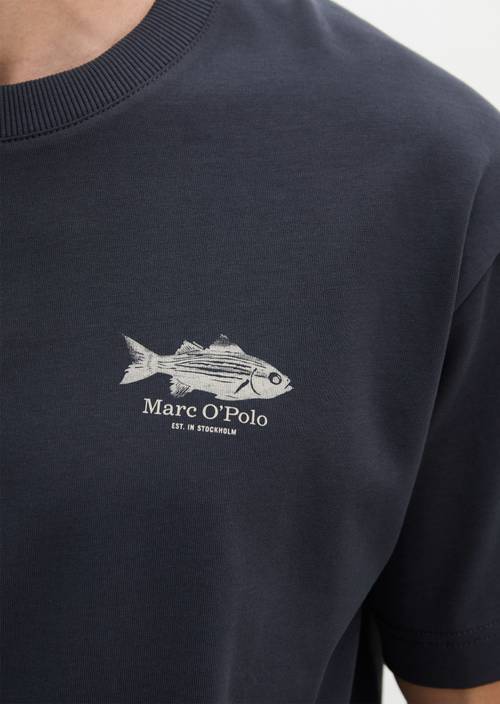 T-shirt loose Dark Navy in detail view