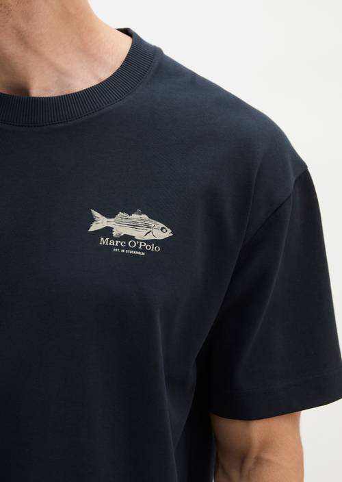 T-Shirt loose Dark Navy in Detailansicht