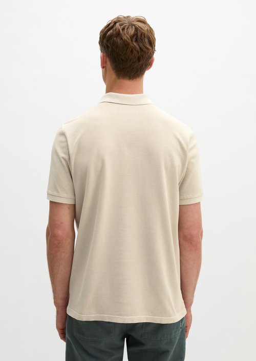 Polo shirt piqué regular garment-dyed — Grey Kit