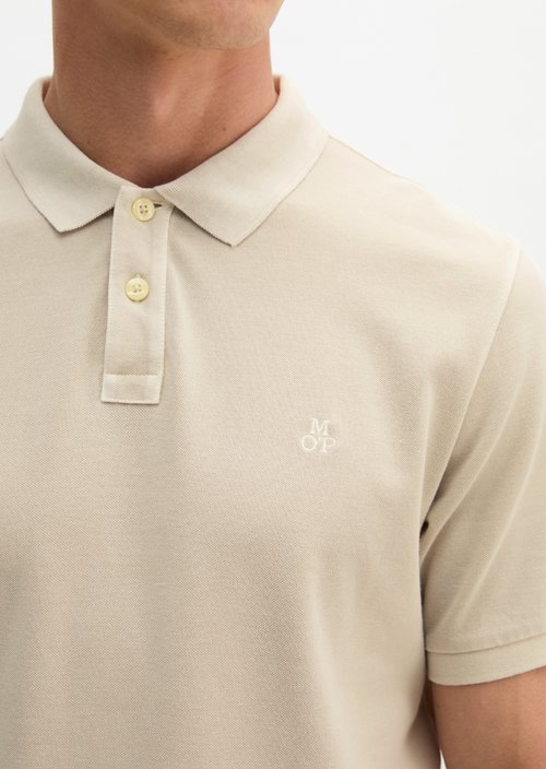 Polo shirt piqué regular garment-dyed — Grey Kit
