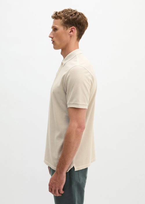 Polo shirt piqué regular garment-dyed — Grey Kit