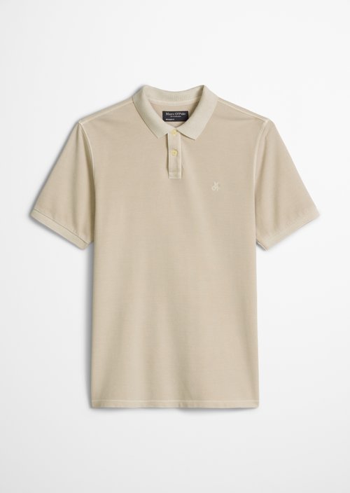 Polo shirt piqué regular garment-dyed — Grey Kit